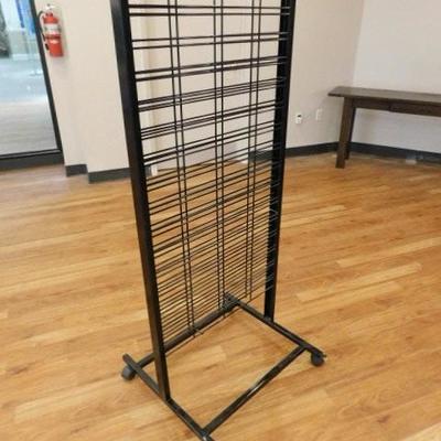 Commercial Mobile Display Rack with Matching Hooks 