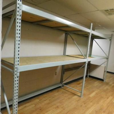 Unit #3:  Two Section Commercial Pallet Racking Double Shelf 16'x8'.