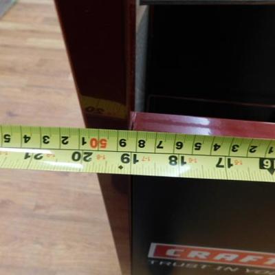 Craftsman Double Sided Mobile Display Rack 21"x19"x60"