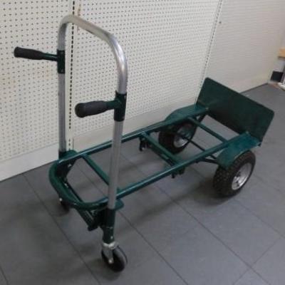 Commercial Combination Wheeled Cart and Hand Truck w/ Pnuematic Tires