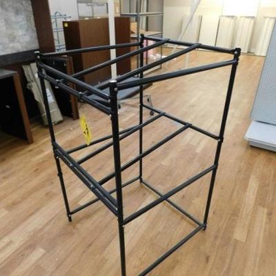 Unit #1:  Commercial Black Metal Frame Display Rack  31"x31"x54"