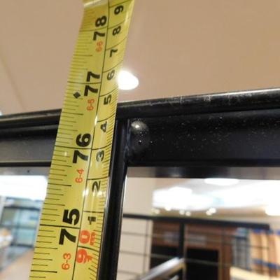 Commercial Black Wire Four Sided Mobile Display Rack 39"x24"x77"