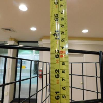 Commercial Retail Three Sided Mobile Display Rack 25"x63"