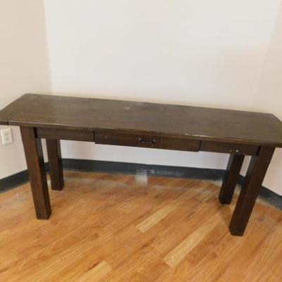 Wood Display Table with Drawer 69