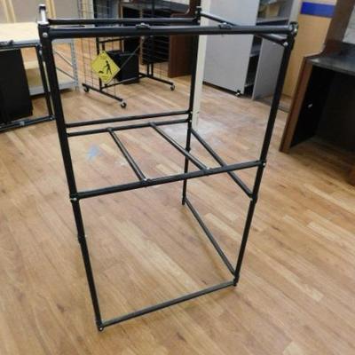 Unit #2:  Commercial Black Metal Frame Display Rack  31"x31"x54" (Unassembled)