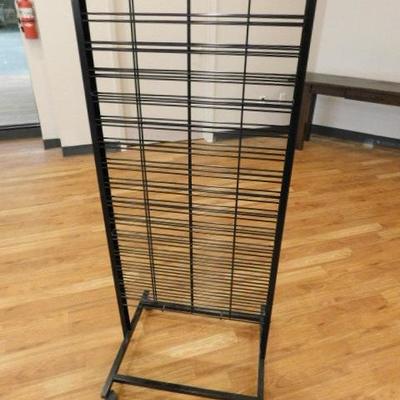 Commercial Mobile Display Rack with Matching Hooks 