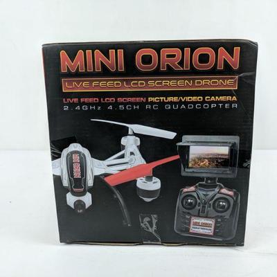 Mini Orion Live Feed LCD Screen Drone, HD 720p, 14+ - New