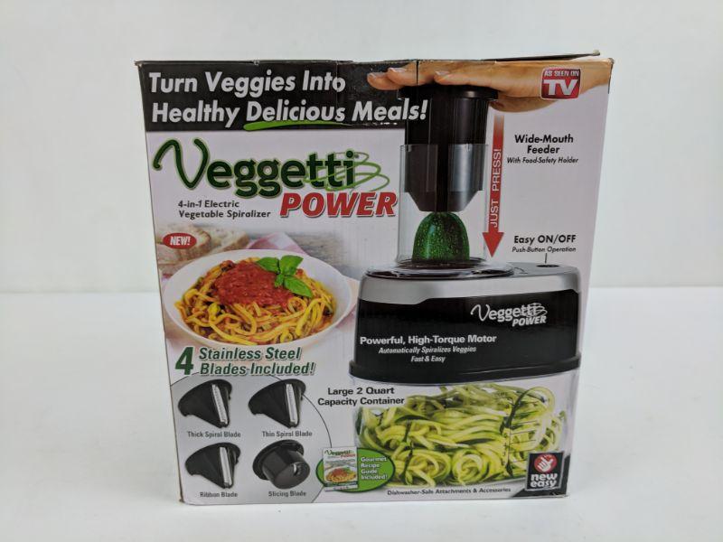 Veggetti Power 4in1 Veggie Spaghetti Spiralizer, Box Damaged New