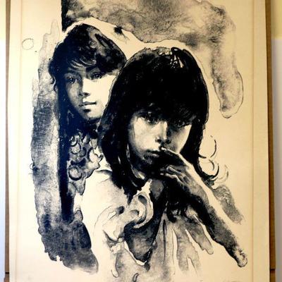 Vintage Lithograph Limited Edition Signed by Artist - A-041