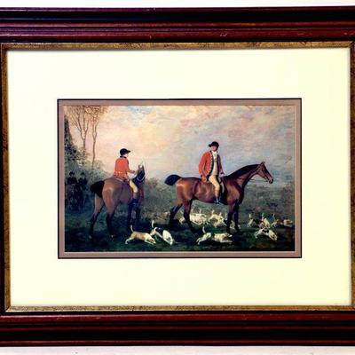 Hunting England - Vintage Print in High Quality Frame 14