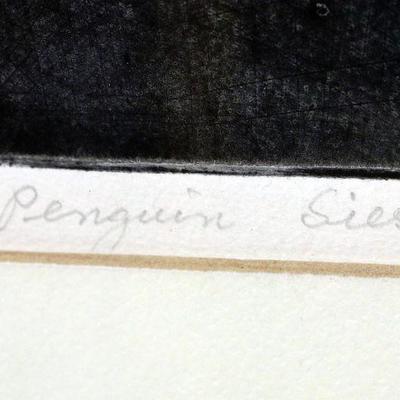 c.1976 Penguin Siesta Limited Numbered #11/20 Litho Signed Kalmen A-019-B