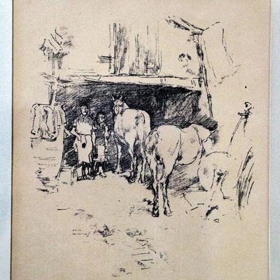 James Abbott McNeill Whistler 1834-1903 The Smith's Yard c. 1895 Stone Litho