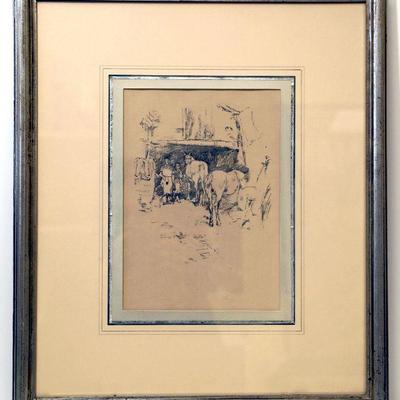 James Abbott McNeill Whistler 1834-1903 The Smith's Yard c. 1895 Stone Litho