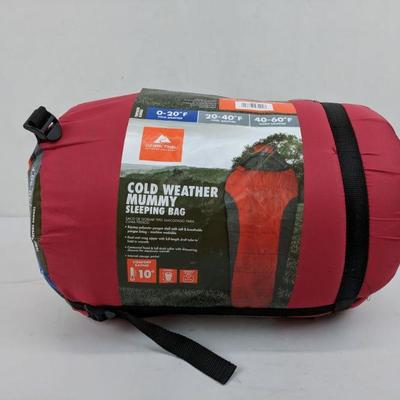 ozark trail cold weather mummy sleeping bag