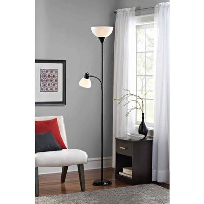 Mainstays Combo Floor Lamp with Bulbs Included - New