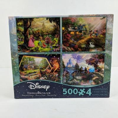 Disney 500 x 4 Puzzles, Thomas Kinkade, Jigsaw Puzzles - New