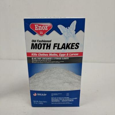 2 Boxes Old Fashioned Moth Flakes, 14oz - New