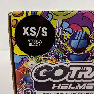 XS /S Black GoTrax Helmet, Multi-Sport Headgear Protection - New