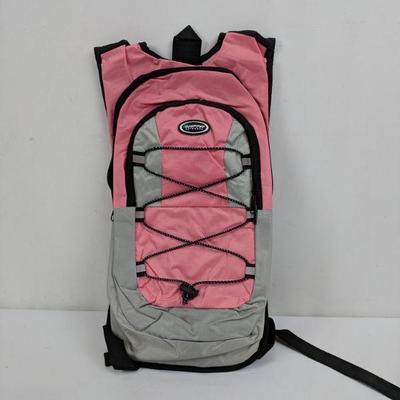 Pink Equipped Outdoors Hydration Pack - 2 Liter Water Bladder - New