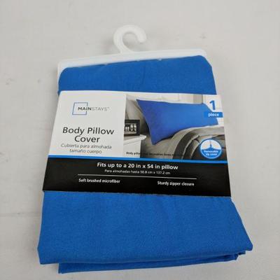 Body Pillow Protector & Blue Body Pillow Cover - New