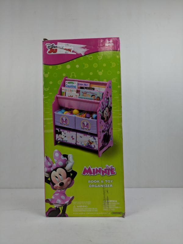 minnie mouse book and toy organizer