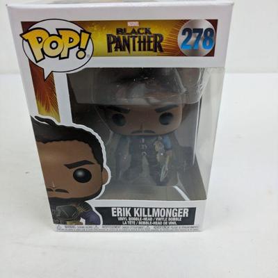 Pop! Erik Killmonger, Black Panther, Marvel, Funko Pop, 278 - New
