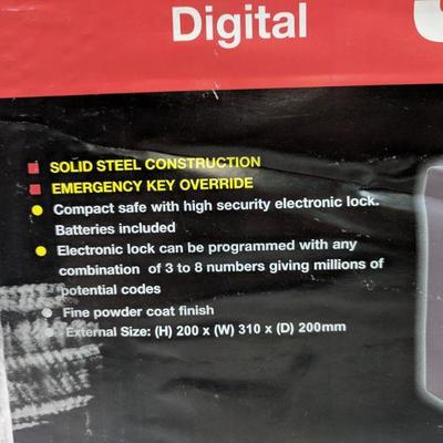 Electronic Digital Safe, Solid Steel Construction - New