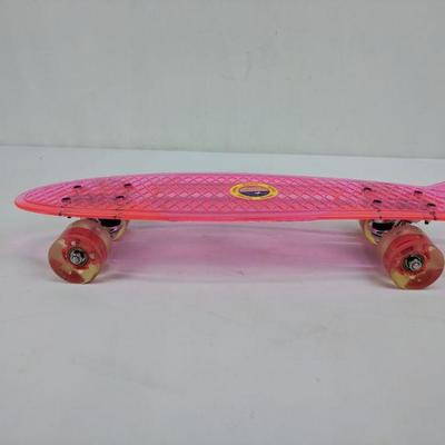 Pink Clear Skateboard - New