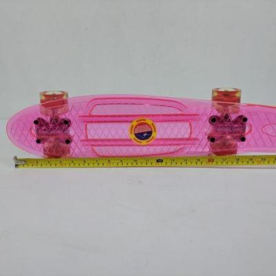 Pink Clear Skateboard - New