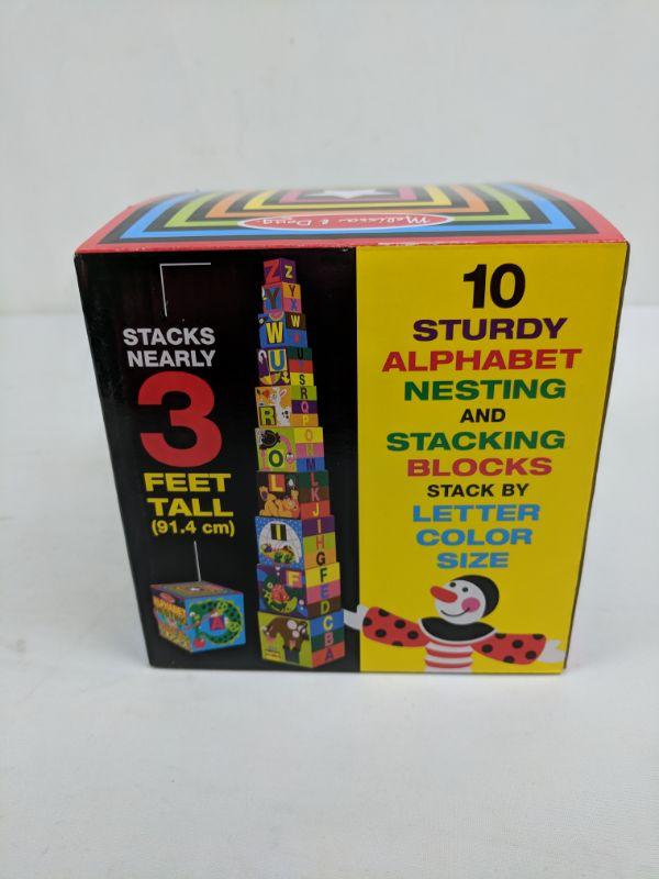 Melissa & Doug Alphabet Nesting & Stacking Boxes New