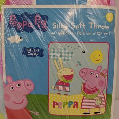 Peppa Pig Silky Soft Throw, 40x50 in - New
