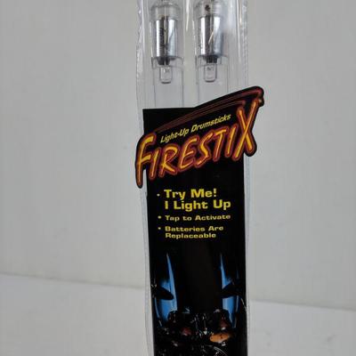 Brilliant Blue Firestix, Light-Up Drumsticks - New
