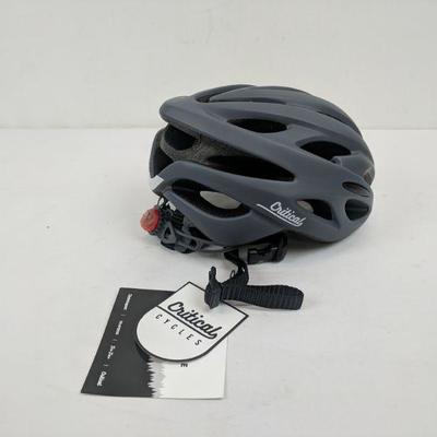 Matte Graphite Helmet, Size 54-61 Cm., Critical Cycles - New