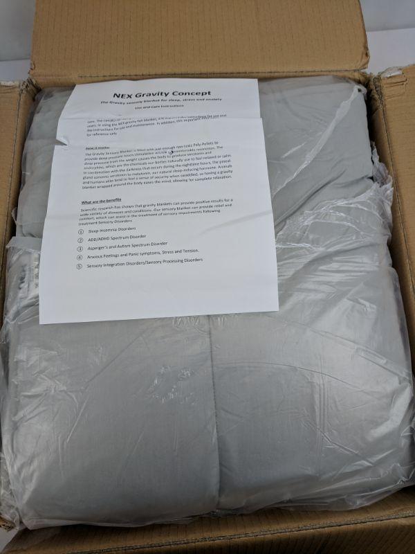 NEX Weighted Blanket (60 x 80, 15 lbs) Heavy Gravity Blanket, Light