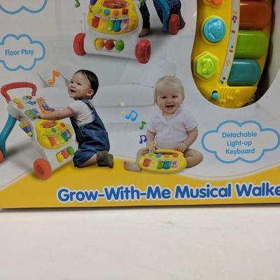 Grow-With-Me Musical Walker, 6-30 Months, Box Damaged - New