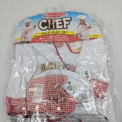 Chef Role Play Set, Melissa & Doug, Ages 3-6 Years - New
