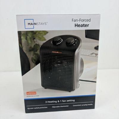 Fan-Forced Heater, 3 Heating & 1 Fan Setting  - New