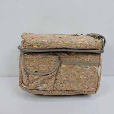 Large Cork Lunch Tote, Eco-Friendly, PuTwo - New