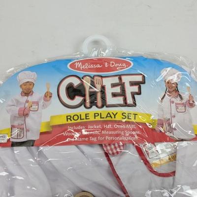 Chef Role Play Set, Melissa & Doug, Ages 3-6 Years - New