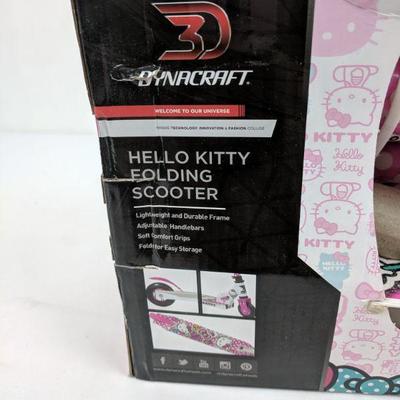 Hello Kitty Folding Scooter, Ages 5+, 132 Max Lbs - New
