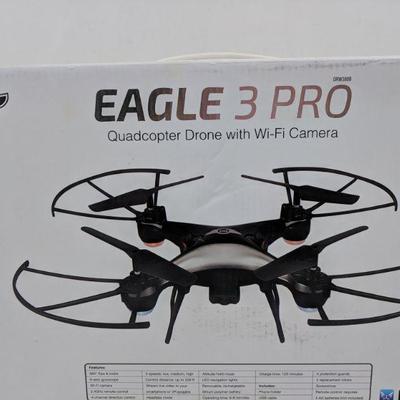 Eagle 3 Pro Quadcopter Drone with Wi-Fi Camera, Box Open/Tested - New