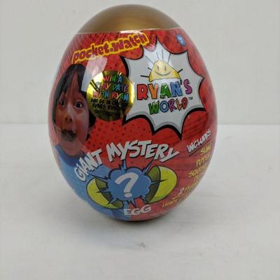 Ryan's World Giant GOLD Mystery Egg - New