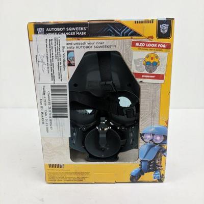 Autobot Sqweeks Voice Changer Mask, Transforming Bumblebee - New