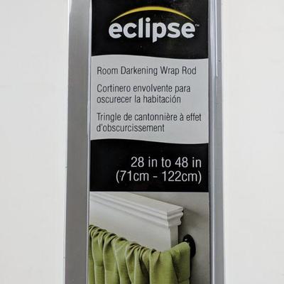 Eclipse Room Darkening Wrap Rod, 28-48 in - New