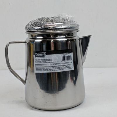 12 Cup Stainless Steel Percolator, Coleman - New