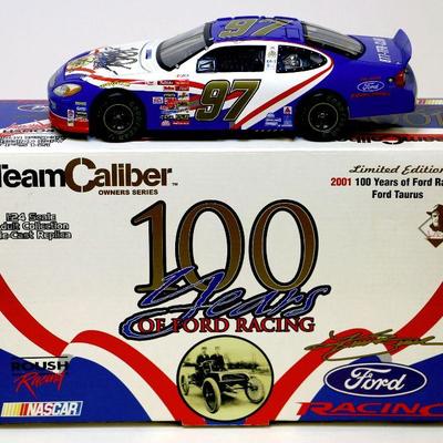 KURT BUSH SIGNED #97 100 Years FORD Racing Limited Diecast NASCAR NOS