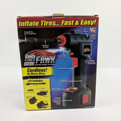 Automatic Cordless Tire Inflator, Air Fawk Pro - New