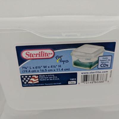 Set of 9 Sterilite, Holds Cds - New