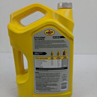 Ultra Platinum Fully Synthetic Motor Oil, Sae 5W-20, Pennzoil - New