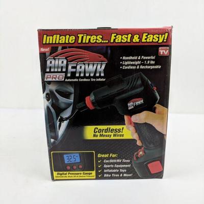 Automatic Cordless Tire Inflator, Air Fawk Pro - New
